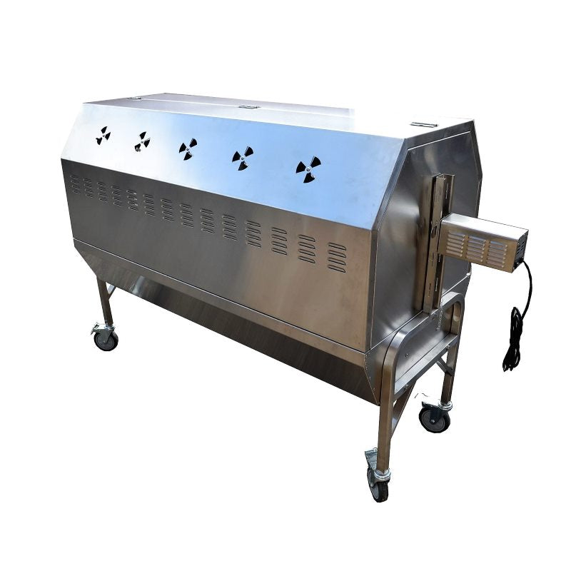 59" Charcoal Stainless Steel Spit Roaster